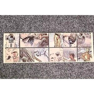 VTG 1981 Star Wars Empire Strikes Back Burger King Super Scene Stickers 1 Panel